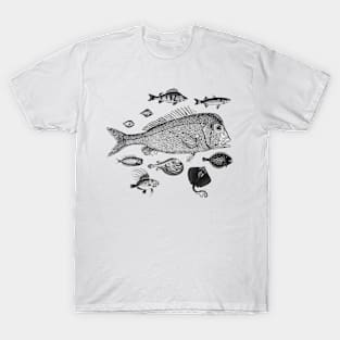 Fish Pattern T-Shirt